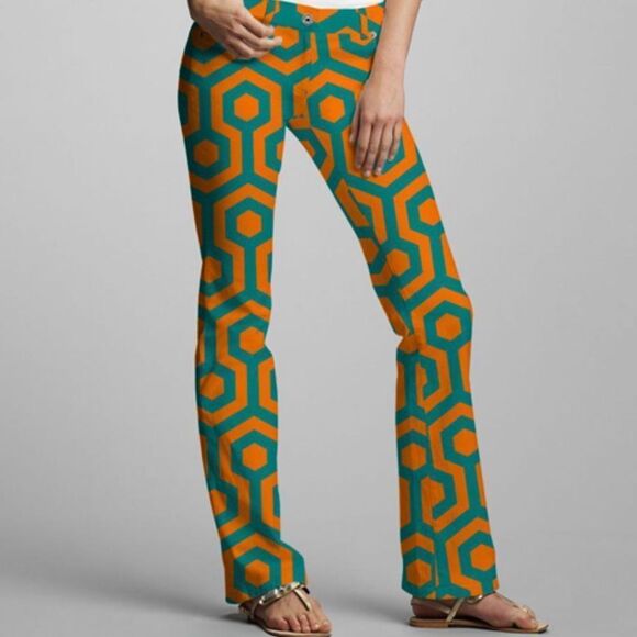 Loudmouth South Beach Print Mid-Rise Golf Pants - Picture 1 of 7